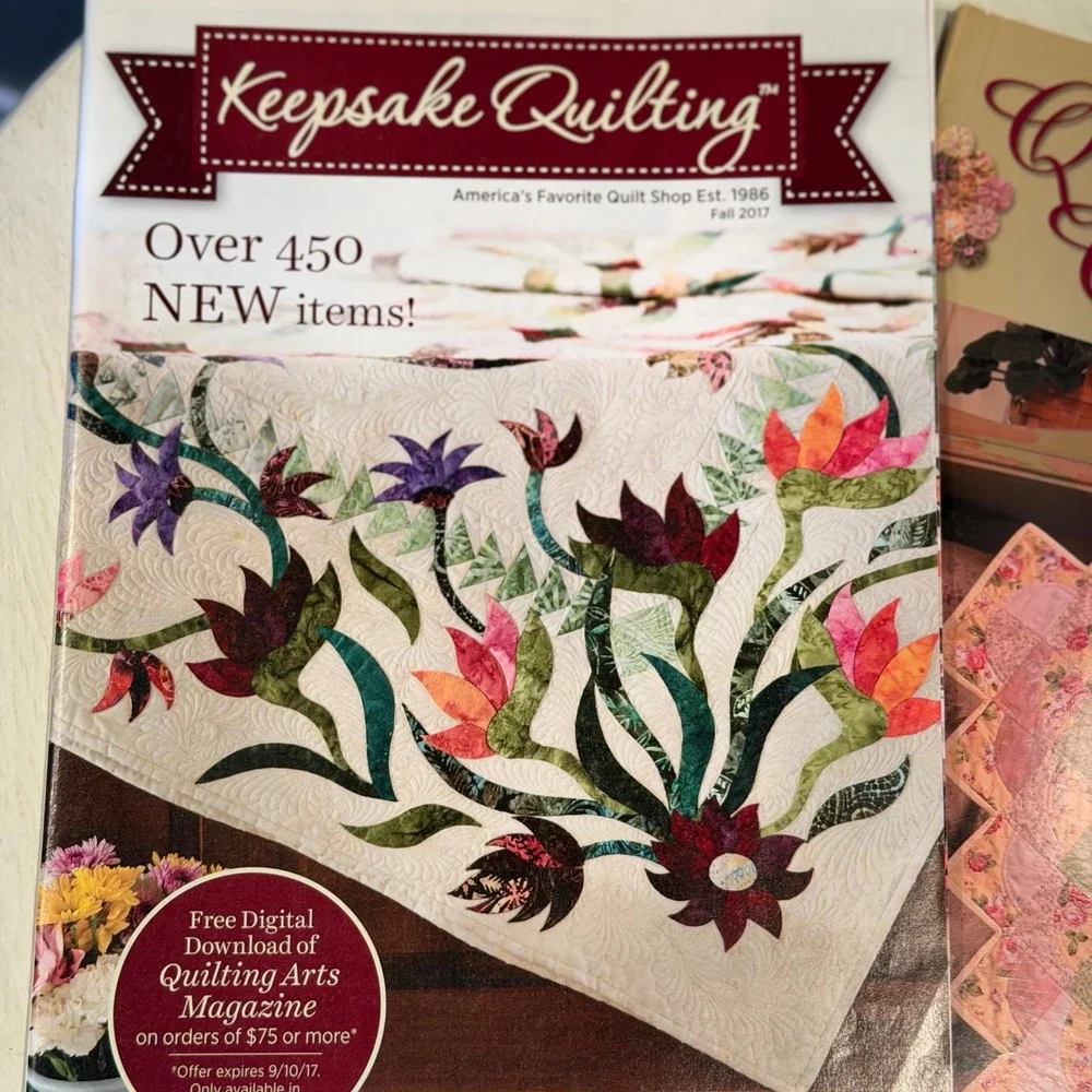 Keepsake Quilting Magazine Fall 2017 & Quilting in the Country Book‎ Lot